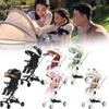 Wheeled Collapsible Four Baby Stroller Lightweight Foldable Seat Convertible
