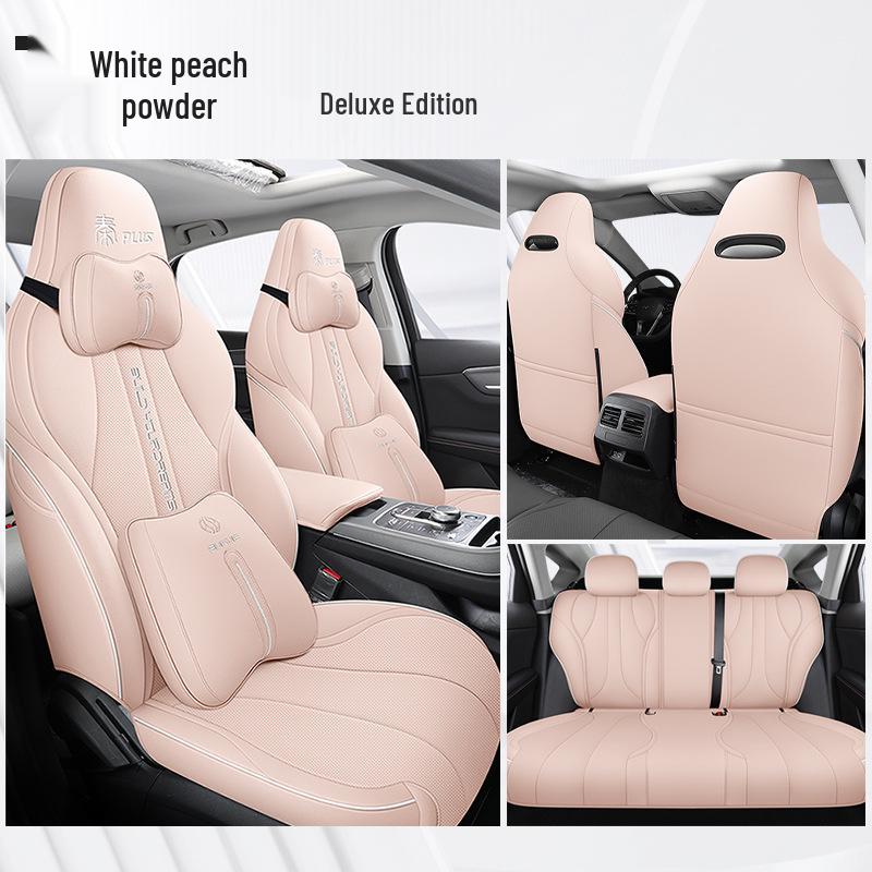 Спортивный кожаный чехол на сиденье DJGY для BYD Qin PLUS - Всесезонная подушка