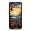 Японский пейзаж Чехол для телефона Для Realme 12 11 10 9 8 5G 7 6 GT5 GT3 GT2 Pro Plus C21 C11 C25 C35 GT Neo 2 3 3T 5 Мягкий чехол