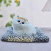 Имитация игрушки для кошек с бамбуковым угольным ковриком, удаление запаха, мяукающий плюшевый котенок, кукла-животное, украшение для домашнего офиса, рабочего стола, орнамент