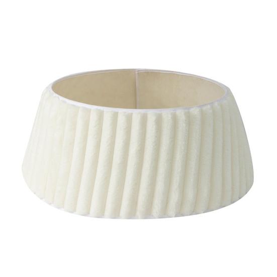 Christmas Tree Skirt Easy Installation Bohemian Design Plush 3D Holiday Season Tree Base Cover Festival Home Decor