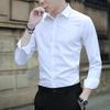 Men's White Long Sleeve Slim Fit Non-Iron Business Shirt