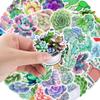 50 Стикеры-дудлы с суккулентами Чемодан Машина Ноутбук Холодильник Стакан для воды Водонепроницаемые Декоративные наклейки