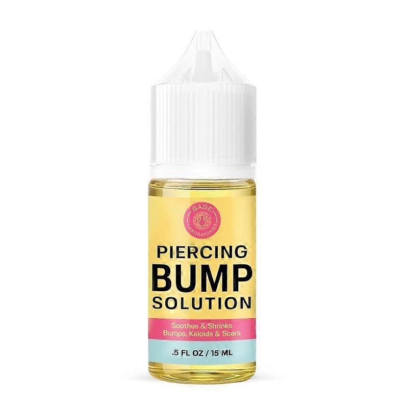 BASE LABORATORIES Piercing Bump Solution Gentle Aftercare Oil for Soothing & Shrinking Piercing Bumps, Keloids & Scars, Ear & Nose Piercing Care (15m