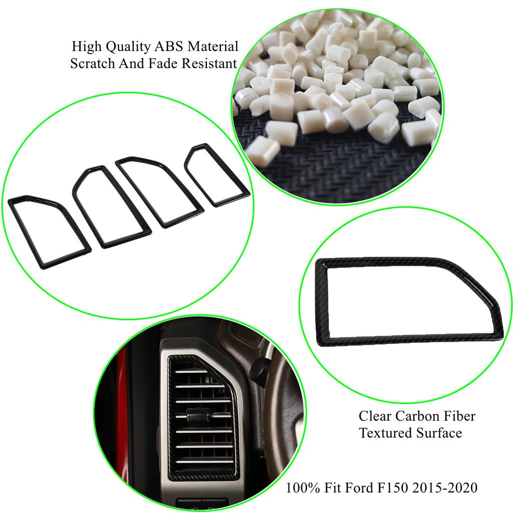 Накладка на вентиляционное отверстие кондиционера на приборной панели для Ford F150 2015 2016 2017 2018 Аксессуары для салона автомобиля