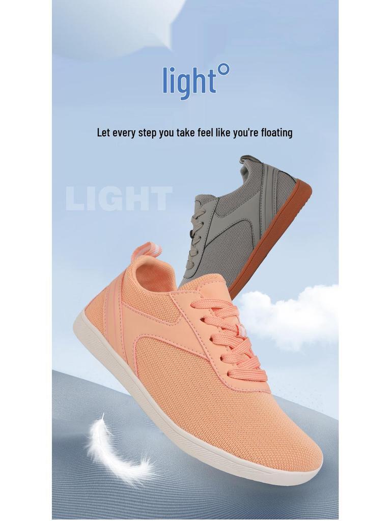 Men's and Women's Breathable Wide-Toe Comfortable Flyknit Walking Shoes with Soft Soles