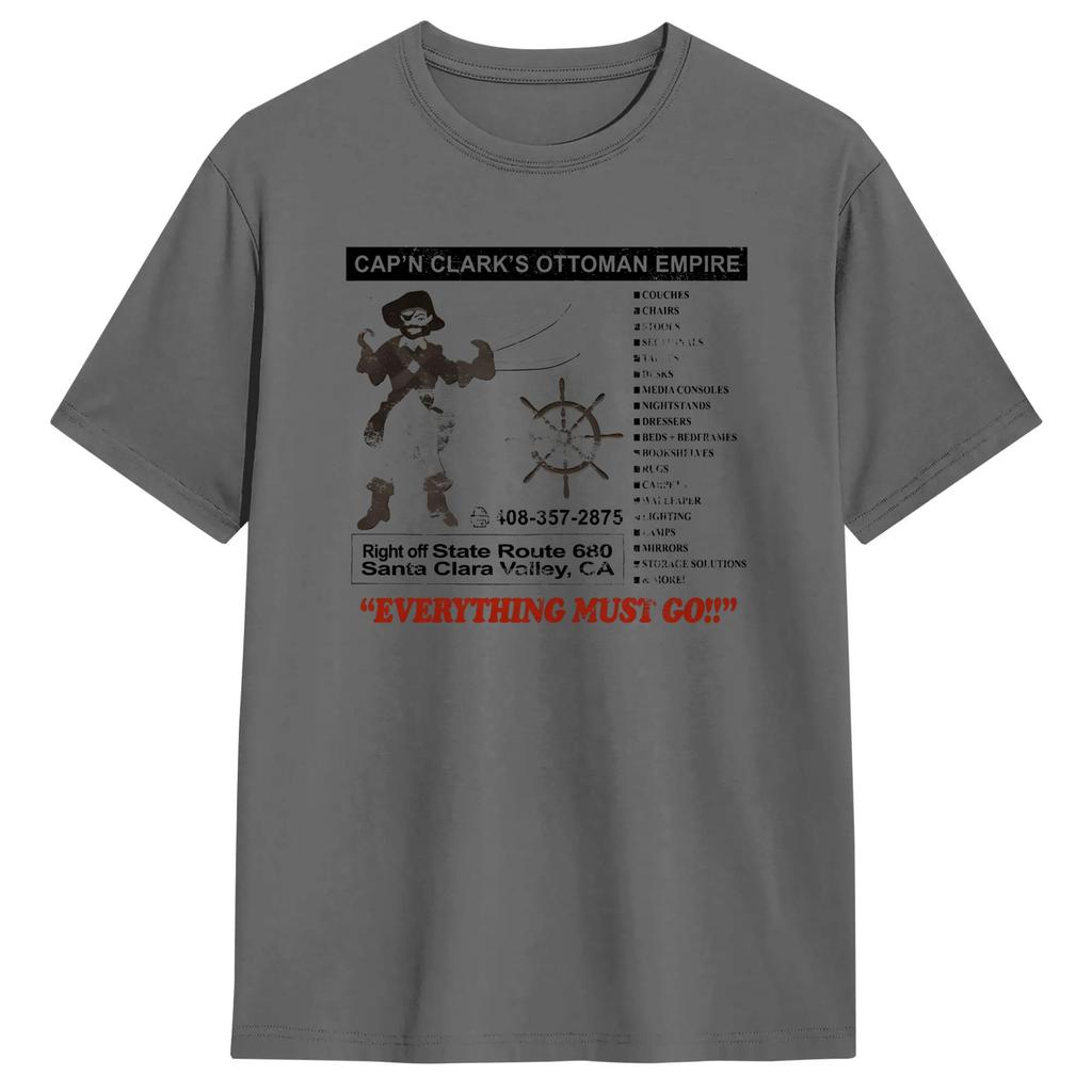 Harajuku TShirt Summer Movie Backrooms Fashion T Shirts Capn Clarks Cotton Tee Shirt For Unisex Y2k Basic Short Sleeve Top Tees