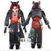 Game Gaming Genshin Cosplay Costume Escort Ka Mnh Gaa Ga Ming Min Liyue Lion Boy Jiaming Jia Ming Set Wig Halloween Party Suit