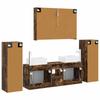 Bathroom Furniture Set 6 pcs Smoked Oak