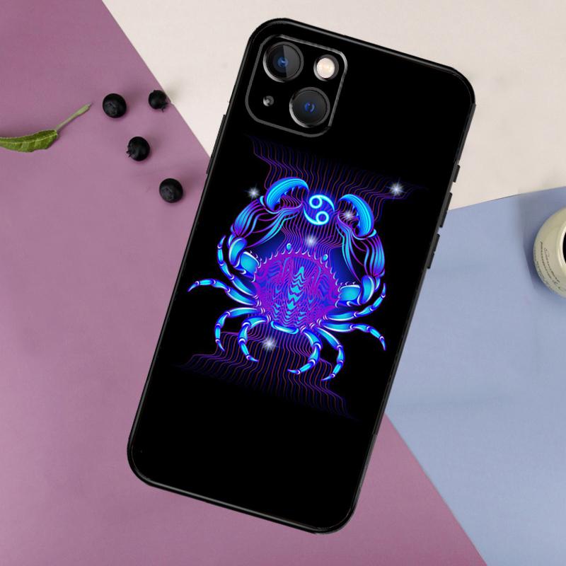 Zodiac Signs Silicone Case For IPhone 18 17 15 14 13 12 11 Pro Max 16 Plus 12 13 Mini 16e 17 Air Back Cover