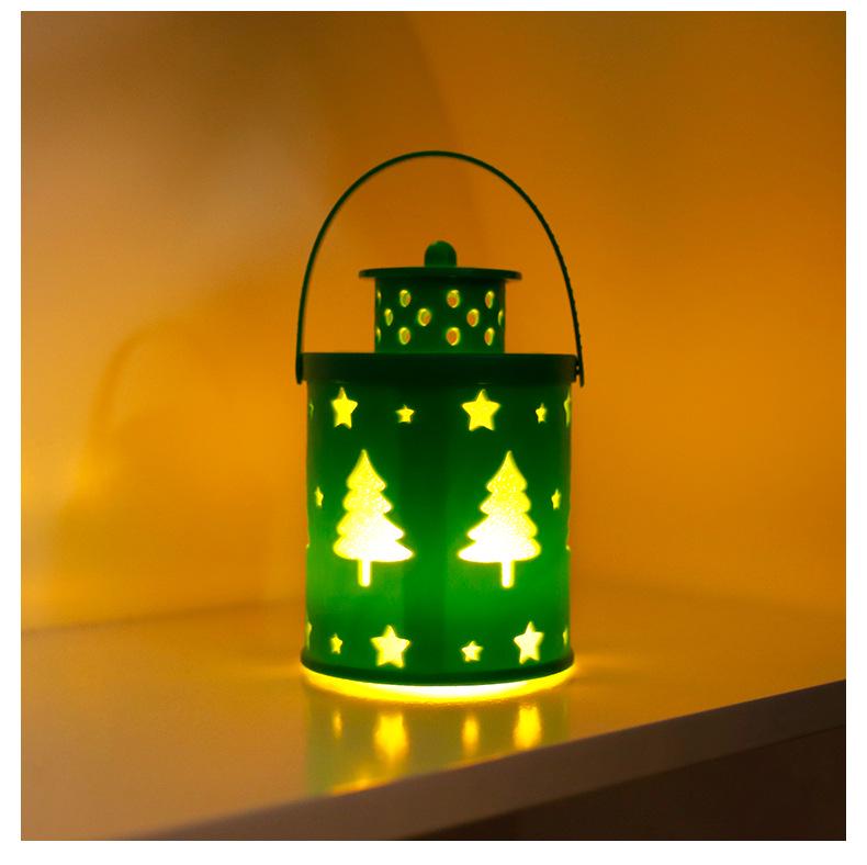 Nordic Christmas LED Lantern Ornaments - Creative Candle Lamp Decorations