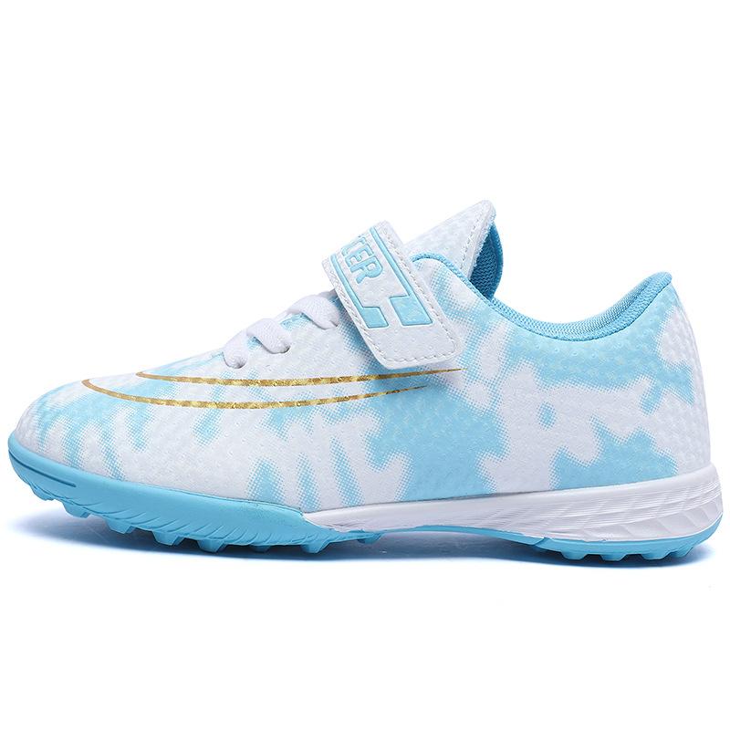 Broken Nail Football Shoes for Men and Women, Low-top Anti-collision Broken Nail Velcro Lace-free Grass Training Shoes