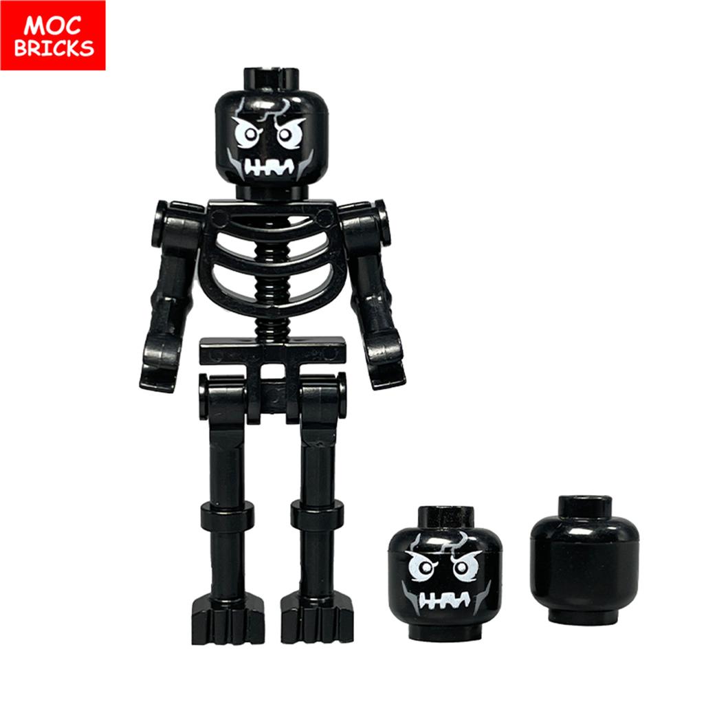 MOC Кубики DIY Темный Вестник Группа Магов Череп Скелет Лошадь Фестралы Аксессуары Собранные Строительные Блоки Игрушка для Детей Мальчиков