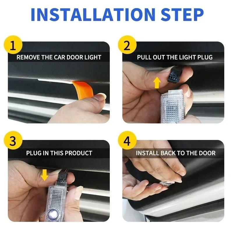 2026 Hot Alfa Romeo 2Pcs 3D LED Car Door Logo Lights Projector Laser Ghost Shadow Lamp For Alfa Romeo 159 Giulia Giulietta Mito 