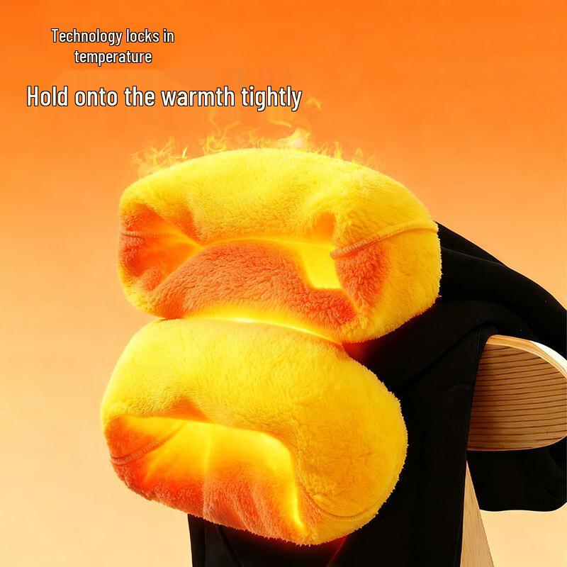 Baleno Men's Winter Thickened Warm Loose Straight-Leg Trousers