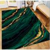 Emerald Green Rug Marble Gold Marble Living Room Bedroom Kitchen Area Abstract Floor Mat Indoor Floor Rug Retro Home Decorative
