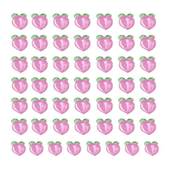 50 шт. подвески для дизайна ногтей из фруктовой смолы подвески для дизайна ногтей Kawaii вишня клубника лимон арбуз виноград персик DIY аксессуары для поделок