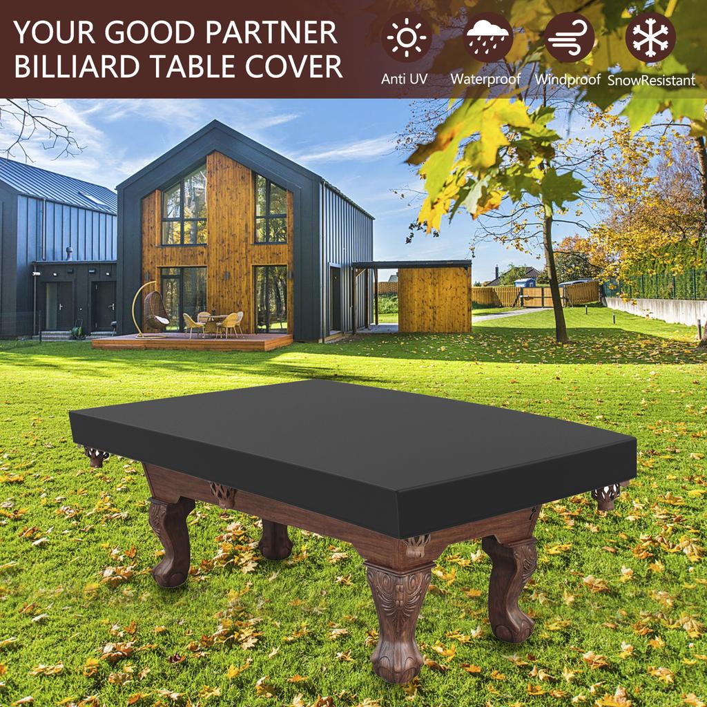 7/8 футов пылезащитный чехол для бильярдного стола 210D ткань Оксфорд водонепроницаемый бильярдный стол защита с сумкой для хранения моющийся чехол для мебели