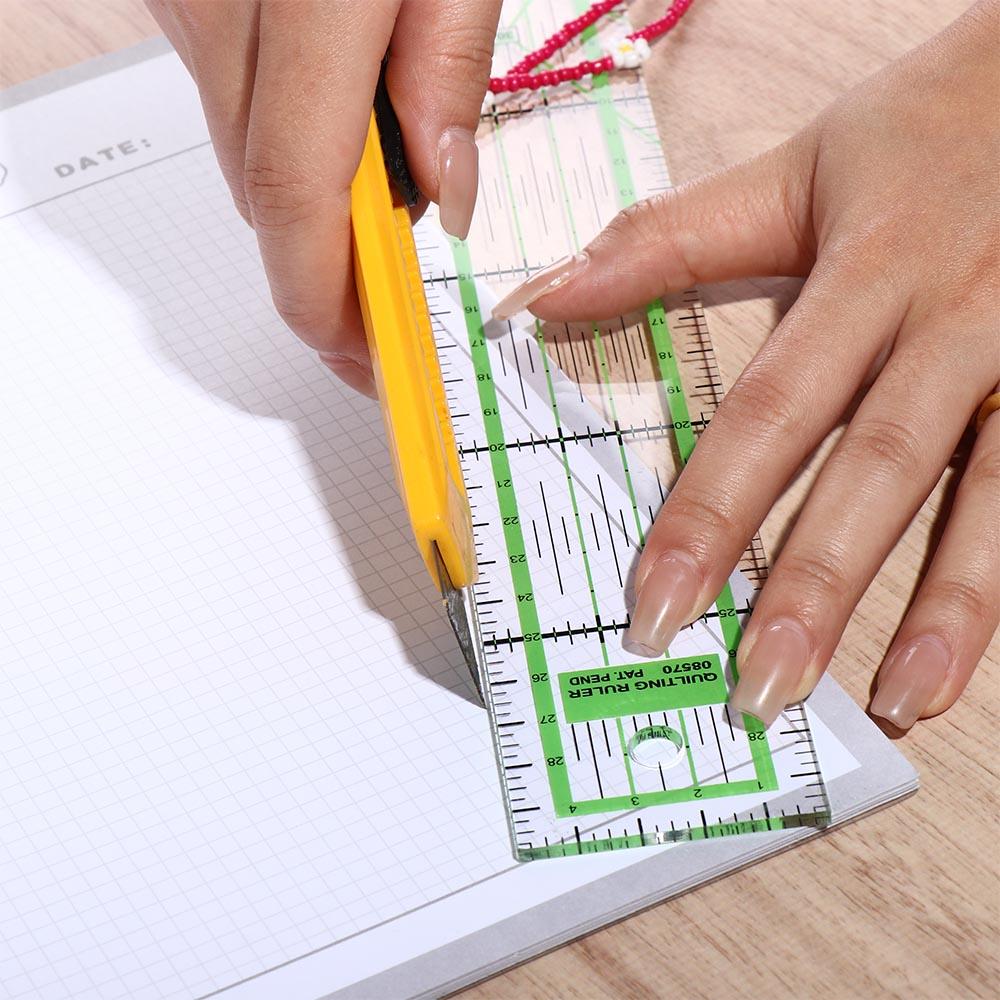 Rectangle Sewing Ruler Transparent Tailor Ruler Clothing Cutting Quilting Ruler Dressmaker