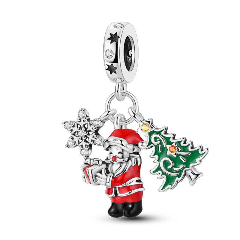 Red Color Series Charms Beads 925 Silver Blood Heart Love Car Strawberry Fruit Dangle Fit Bangle Bracelet DIY Jewelry