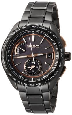 Brightz Solar Radio Sporty Line Черный циферблат Титан Модель Сапфировое стекло SAGA263 Черный [Часы Seiko] Карбоновый мужской
