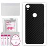 apgo Protective Skin Sticker for the Back Compatible with Motorola Moto E6, Wrap Film, Foil, Vinyl - Pattern Carbon Black
