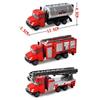 1:64 /48/42 Model Toy Vehicle Alloy Diecast Engineering Lift Rescue Fire Truck Series Toy Car Pull Back Car Children Gifts B98-1