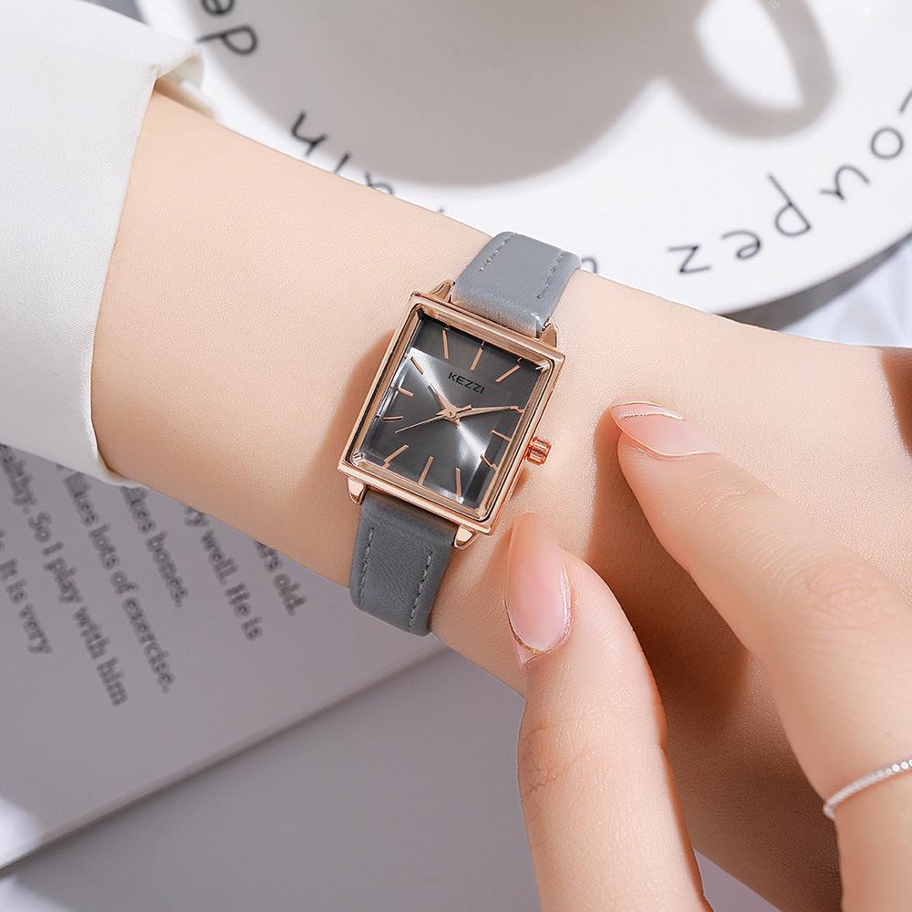 Новые часы, маленькие и легкие, роскошные, квадратные, студенческие, Ins, нишевые, дизайнерские часы для женщин