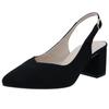 Women Pumps Comfortable Ankle Strap Square Thick Heels Sexy Pointed Toes High Heels Party Dress Ladies Wedding Shoes Large Size