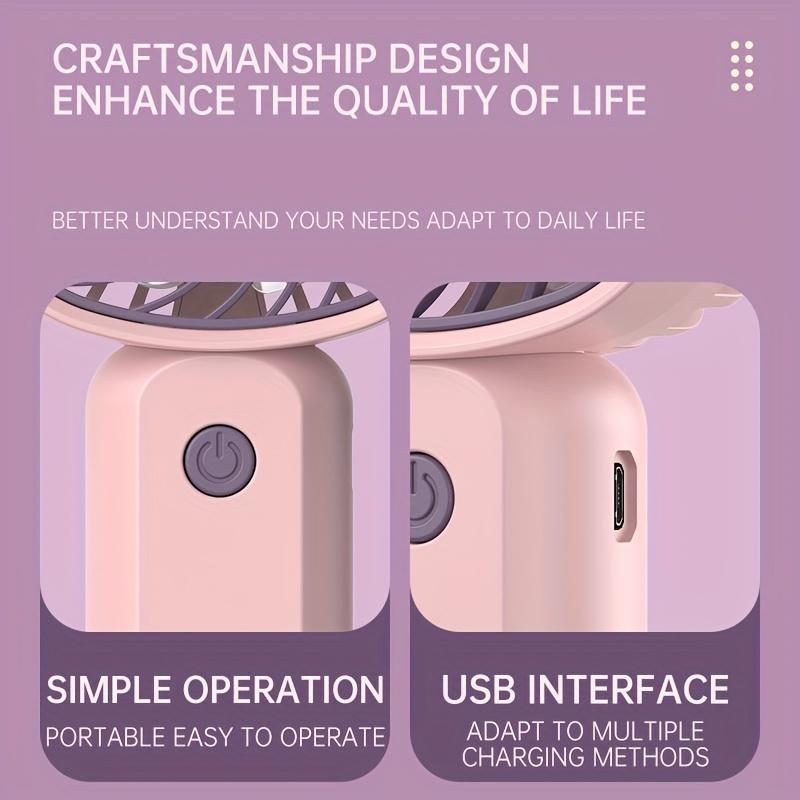 Мини USB портативный вентилятор многофункциональный настольный с подставкой электрический вентилятор студенческий уличный портативный небольшой вентилятор