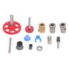 Dual Gear Assembly Kit Upgrade Extruder Red Wheel Kit 3D Printer Accessories for Voron 2.4 0.1 1.8