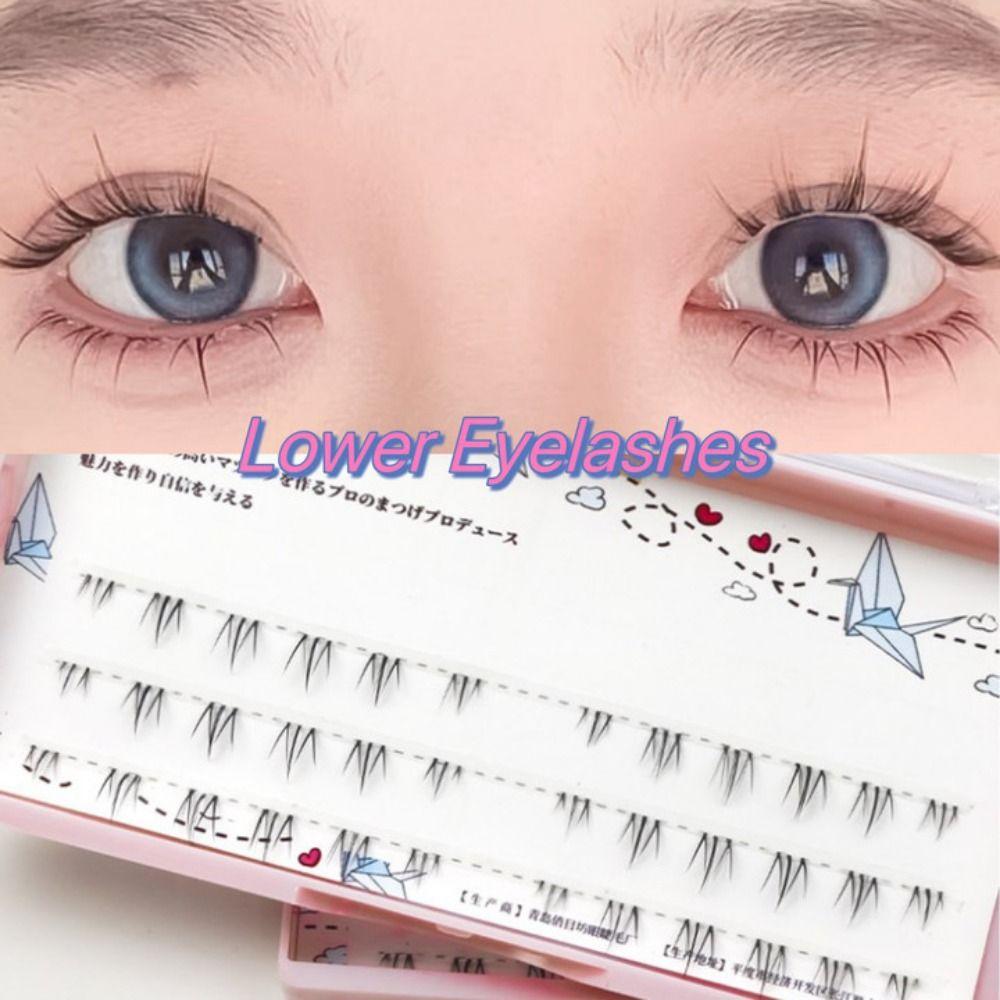 Eye Makeup Tools Bottom Eyelashes Natural Long Fake Lashes Hot Lower Eyelashe  Women