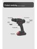 Многофункциональный беспроводной ударный шуруповерт и набор электрических отверток