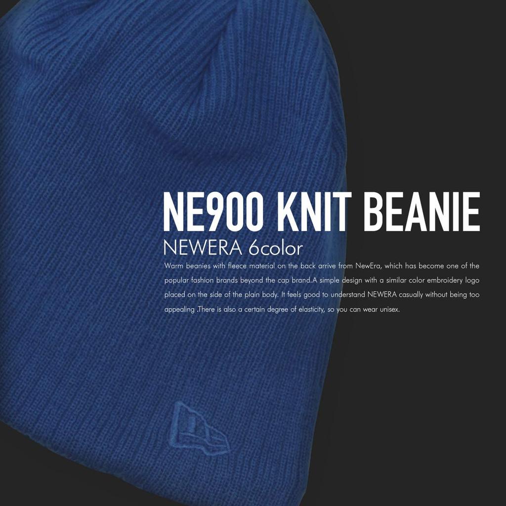 New Era Knit Cap with Flag and Navy Blue Logo, Men's Women's, [Used]