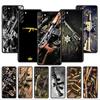 AK47 Handgun Gun BUllets Case For Samsung Galaxy S22 S21 S20 FE S10 S9 Plus S8 Note 20 Ultra 10 Plus Soft Phone Shell
