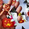 50 шт. Бумажные карточки-декорации для леденцов с рисунком тыквы на Хэллоуин, набор для DIY-украшения конфет, креативные вкладыши, набор крафтовой бумаги