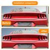 2xCarbon Fiber Tail Light Lamp Sequential Indicator Cover For Ford Mustang 2024+