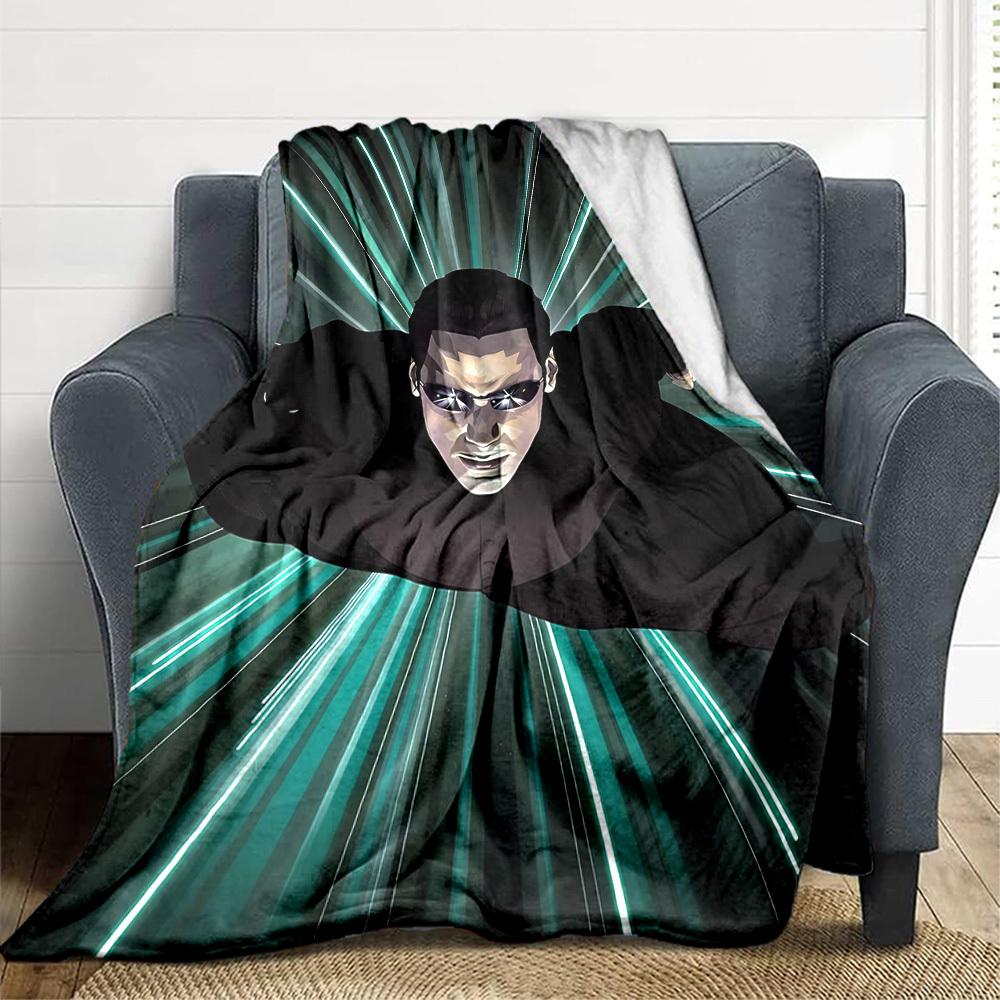 1 шт. Матрица, Нео Плед Легкий Фланелевый Плед Для Дивана, Кровати, Путешествий, Кемпинга, Гостиной, Офиса, Дивана, Кресла И Кровати