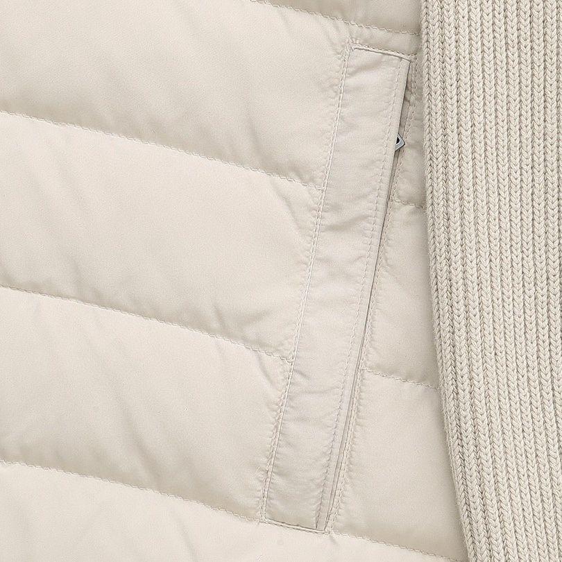 Унисекс Легкая Зимняя Стеганая Пуховая Куртка Пэчворк с Воротником-стойкой