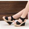 Women Shoe Summer  Open Toe Fish Head High Heels Wedge Sandals
