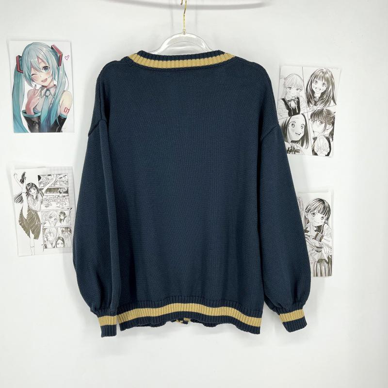 Кардиган с длинным рукавом в стиле колледжа Суй Инь – Осенне-зимний свитер для школьной формы JK