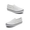 Универсальные белые лоферы на одной педали, женские летние тонкие парусиновые туфли, повседневные плоские тканевые туфли
