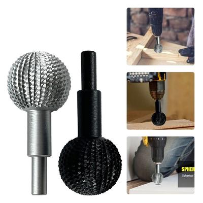 Резьбовая шарообразная стамеска шлифовальная головка сфера роторная борфреза полировка круглый сверлильный наконечник деревообработка