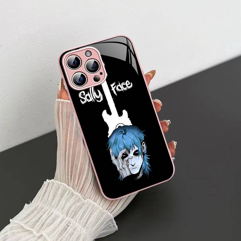 Хоррор S-Салли Ф-Фейс Игра на выживание Закаленное стекло Для Iphone 14 13 12 11 Pro Mini XS MAX 14Plus X XS XR Чехол