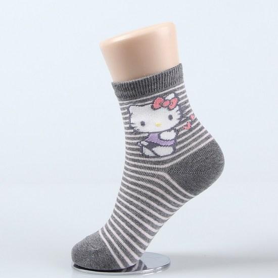 Hello Kitty Children's Socks Overshoes 9 Pairs Mixed Set Children Girls Kids Elementary School Student Gift