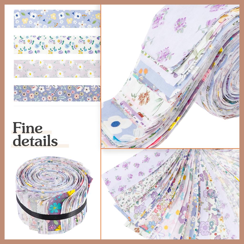 40 шт. Полоски ткани Jelly Roll для квилтинга, рукоделия, шитья, винтажный цветочный хлопковый strip для одеяла, коврика, домашнего декора, изготовления сумок