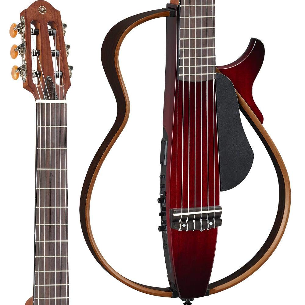 YAMAHA Бесшумная гитара Crimson Red Burst SLG200N CRB нейлоновые струны