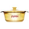 Чугунная кастрюля Corning VISIONS Belle 2,8 л из янтарного стекла