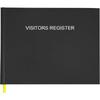 Visitors Register Book - Visitor Log Book with 120 Pages, 9" X 7", Black Hardbound Cover, Wedding Reception and Events Reception Supplies