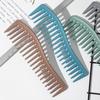 Wide Tooth Shark Plastic Curly Hair Salon Hairdressing Comb Oil Head Men's Back Hollow Comb Styling Tools Barber Accessories